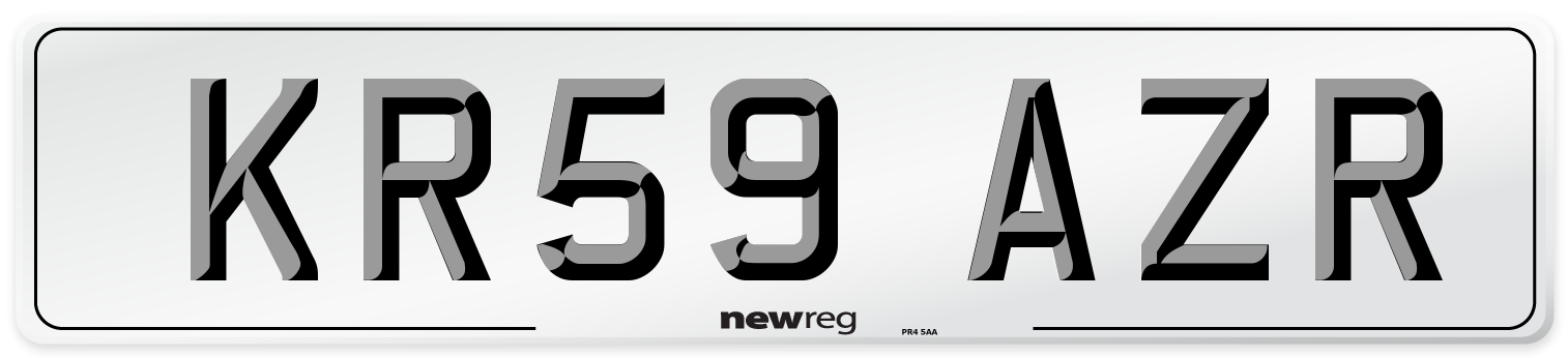 KR59 AZR Number Plate from New Reg